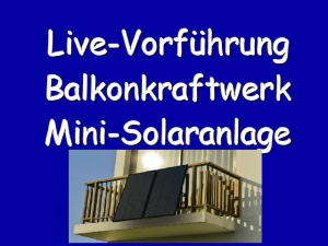 Live-Vorführung